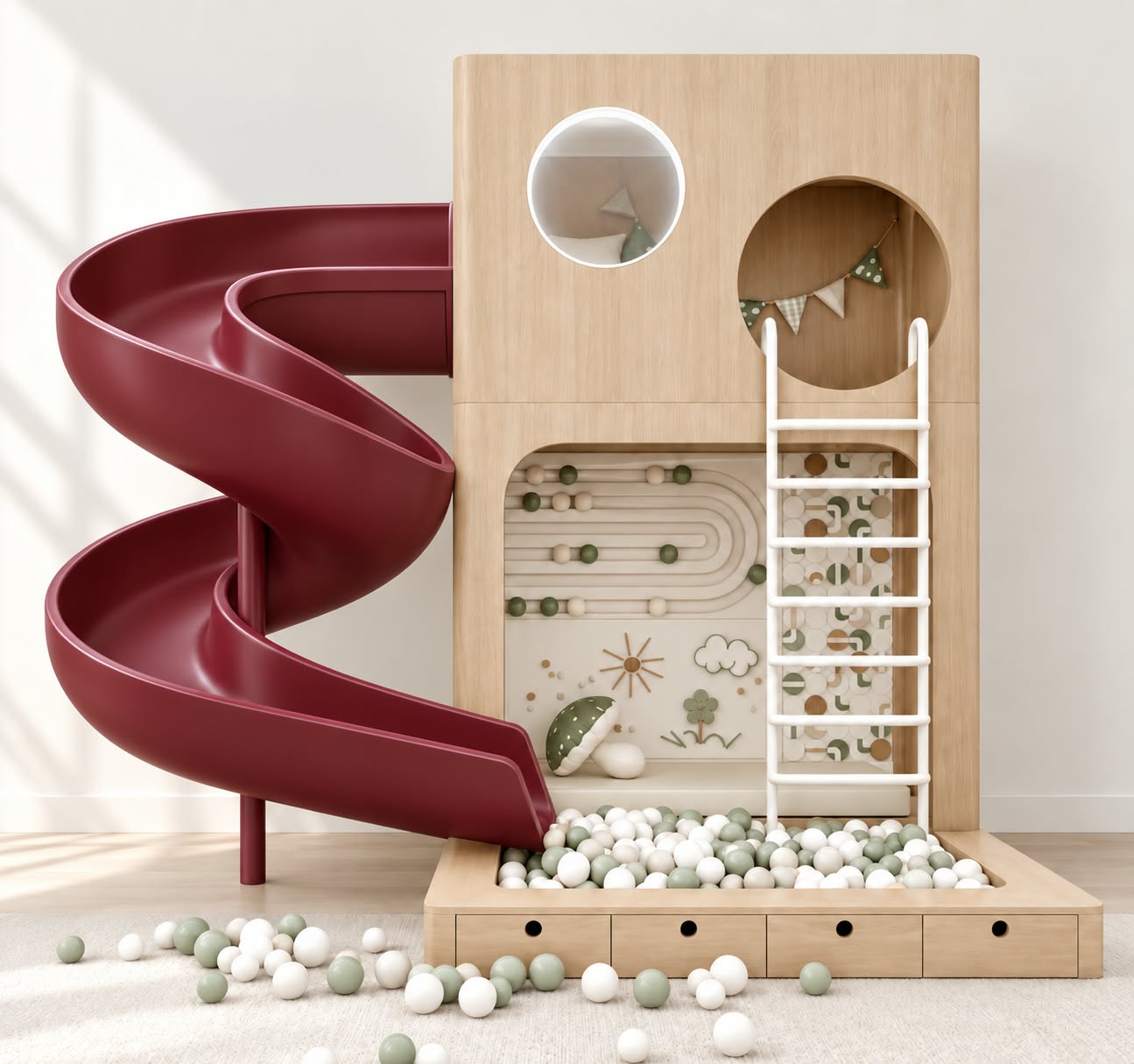 The Nordic Vista Tower & Spiral Helix · Architectural Playscape