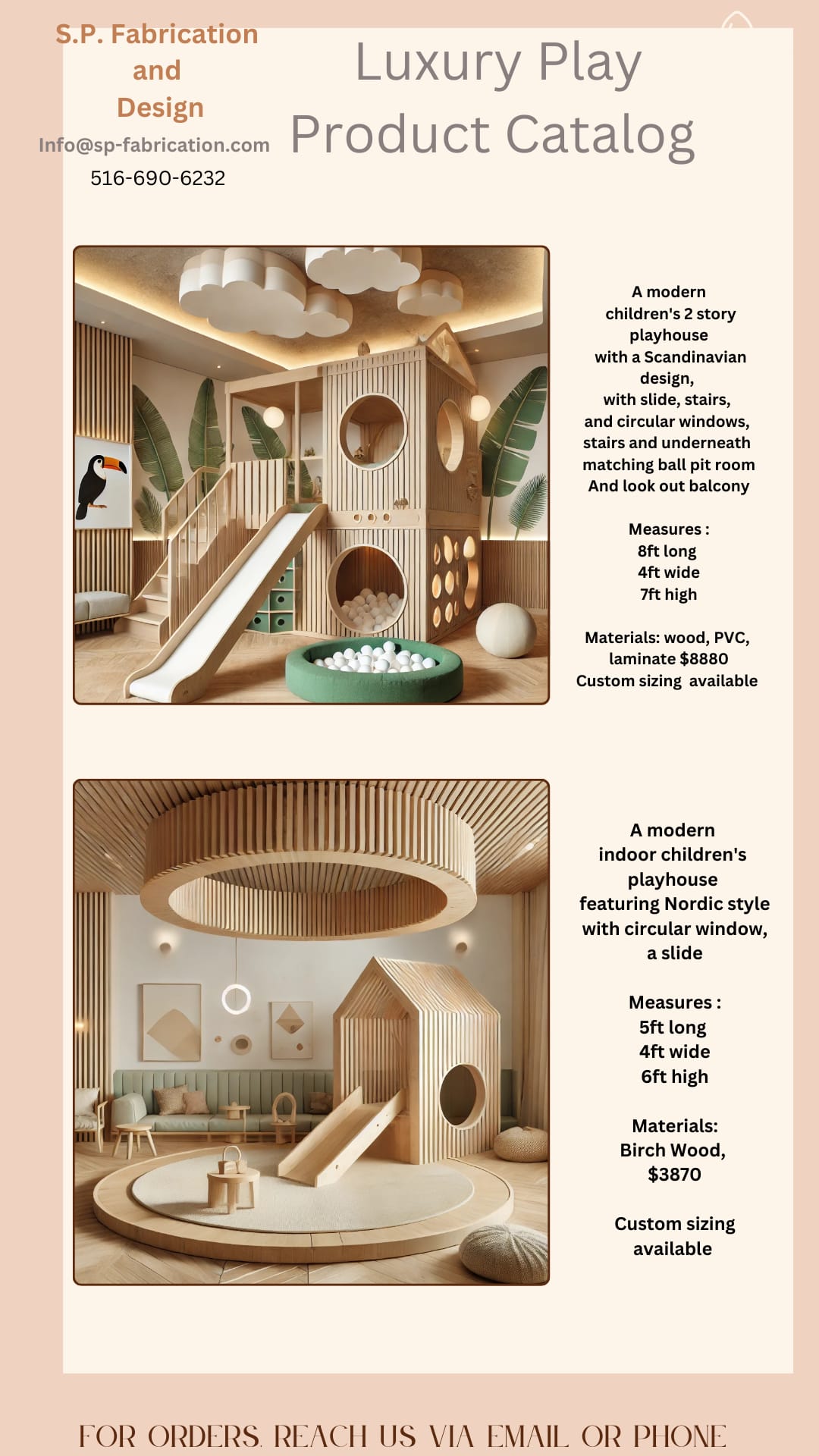 Luxury Children's Furniture Built to Last Catalog Sheet #2