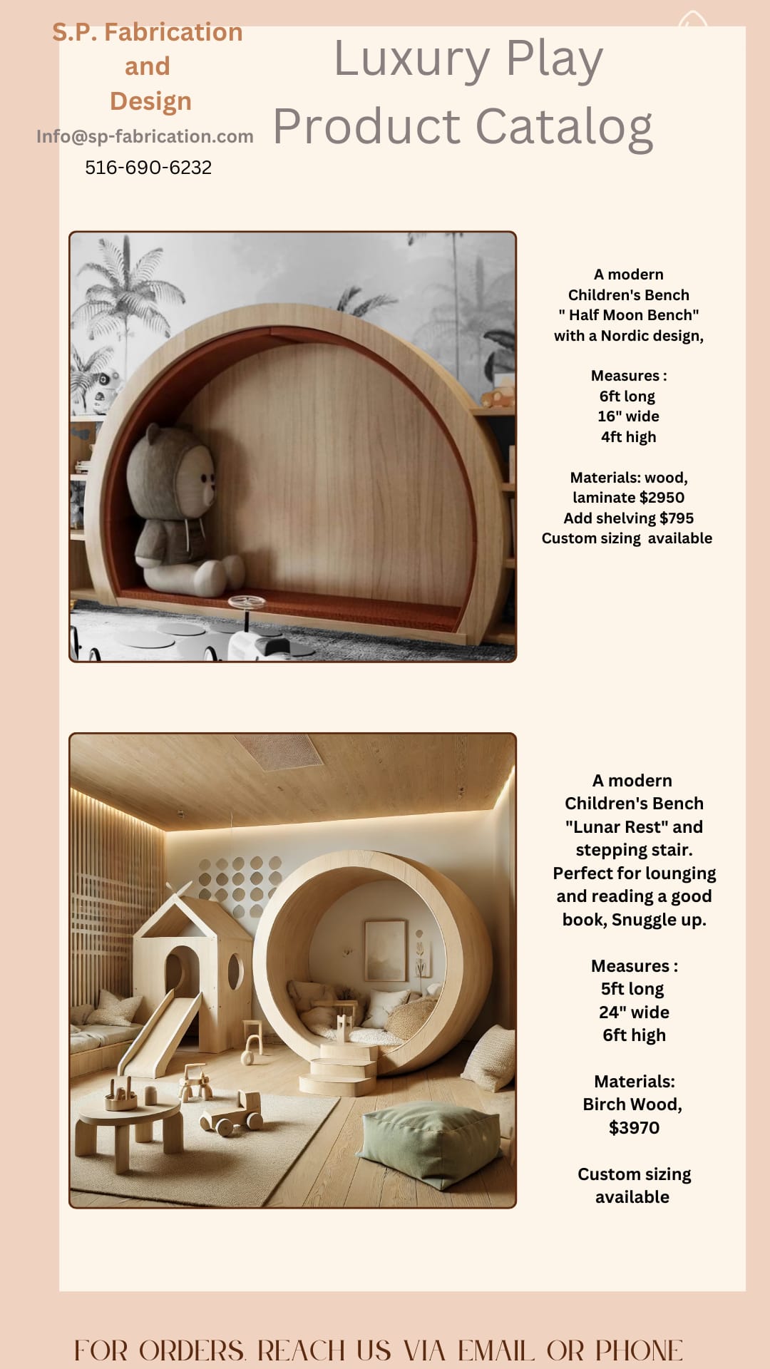 Luxury Children's Furniture Built to Last Catalog Sheet #4