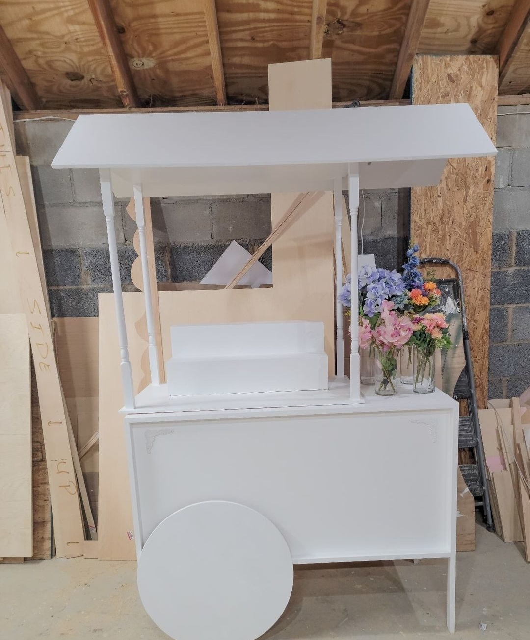 Square Market Cart, Flower cart