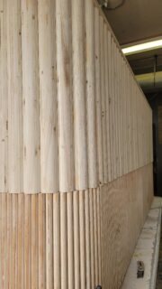8ft 2x Futed (#convex) Reception 
Made with maple wood.

#convex 
#reeded 
#receptiondesk 
#frontdesk 
#furnituredesign 
#furniturebuilder 
#wooddesign 
#woodworker 
#customfurniture
