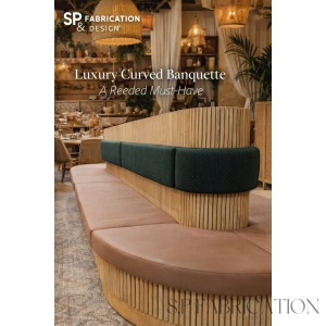 Curved Banquette (Reeded Round Banquette)